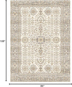 7x9 Area Rugs for Living Room, Thin Washable Rug, Non-Slip Foldable Area Rug - Image 2