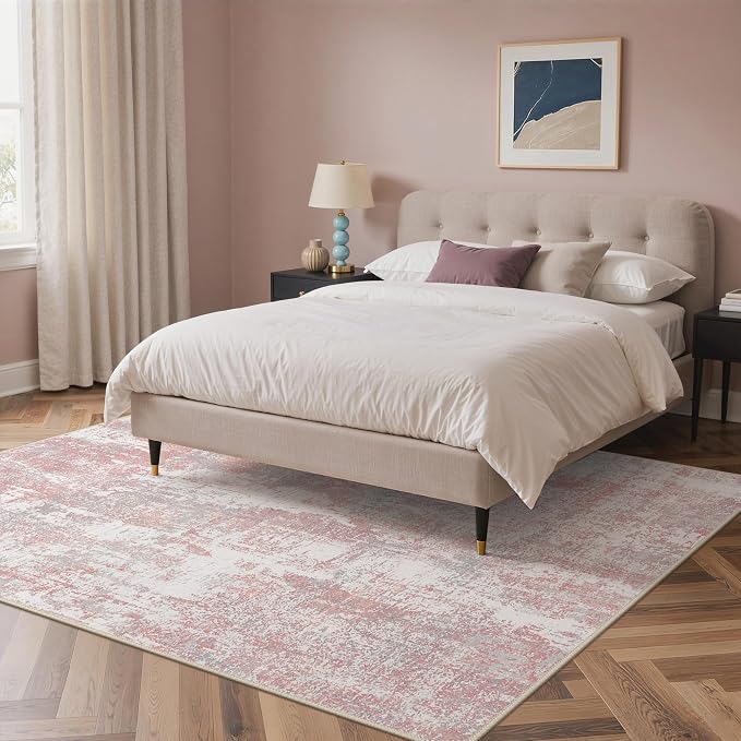 Area Rugs 5x7 for Living Room Bedroom, Modern Abstract Machine Washable Rug - Image 4
