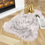 Ashler Faux Fur Rug, Fluffy Shaggy Area Rug Ultra Soft 2 x 3 Feet Sheepskin Fur by AshlerHomeDeco