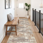 3x10 Washable Kitchen Runner Rug: Modern Abstract Runners - Image 3