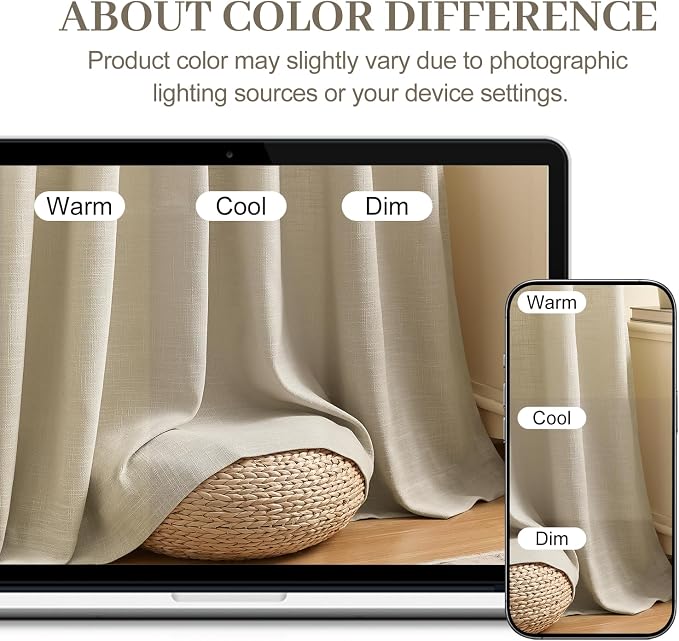 IVAPUPU Pinch Pleated Curtains 90 Inch Long 2 Panels - Image 7