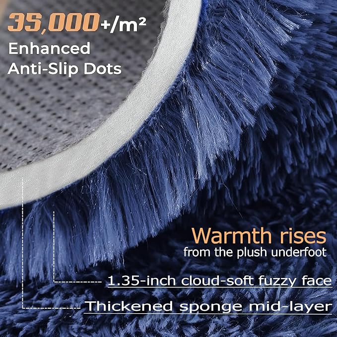 5x7 Area Rug for Living Room: Fluffy Shag Soft Washable Rugs Fuzzy Plush Indoor - Image 4