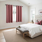 MIULEE Dusty Rose Blackout Curtains - Image 6