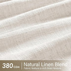 MIULEE Extra Wide 60 Inch Width Pinch Pleated Thick Linen Curtains 96 Inches - Image 4