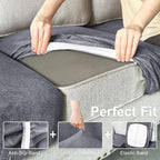 Leather Look Couch Cushion Covers Sofa Seat Slipcovers Sets Couches Furniture - Image 4