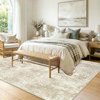 Washable Area Rugs 9'x12' Non-Slip Modern Abstract Soft - Image 3