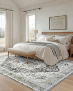 AMADA HOMEFURNISHING 9x12 Area Rug, Washable Low-Profile Large Area Rug - Image 3