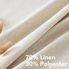 H.VERSAILTEX Living Room Linen Curtains Home Decorative Nickel Grommet Curtains - Image 4