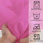 Simplebrand Hot Pink Sheer Curtains 96 Inches Long, Light Filtering Rod Pocket - Image 6