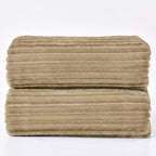 BEDELITE Fleece Blanket King Size – 3D Ribbed Jacquard Soft and Warm Decorative - Image 9