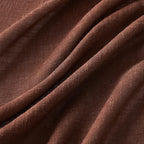 MIULEE Chocolate Brown Linen Curtains 63 Inch Length 2 Panels - Image 4