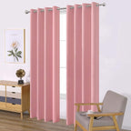 LEMOMO Baby Pink Bedroom Blackout Curtains/52 x 84 Inch Long/Set of 2 Curtain by Lemomo