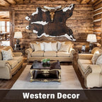 AROGAN Western Decor Faux Fur Cowhide Rug, 4.6x5.2 Feet Premium Animal Skin Cow - Image 5