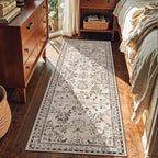 Yamaziot Washable Runner Rug 2x6 – Non Slip Boho Floral Hallway Runner Rug - Image 3