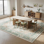Washable Rugs 8x10 Area Rugs for Living Room- Vintage Rugs for Bedroom - Image 7