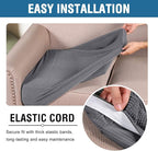 H.VERSAILTEX High Stretch Individual Seat Cushion Covers 3 Pack Thick Jacquard - Image 6