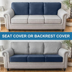 Couch Cover Stretch Velvet Sofa Cushion Cover 2-Piece - Image 4