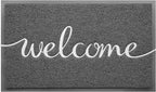CozyBounty Grey Door Mat Welcome Mats Outdoor Indoor Non-Slip Doormat by CozyBounty
