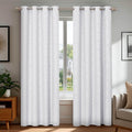 Deconovo White Curtains, Room Darkening Living Room Curtain, Thermal Insulated by Deconovo