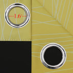 Estelar Textiler Yellow and Greyish White Ombre Blackout Curtains - Image 7