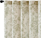 jinchan Linen Blend Floral Curtains - Image 7