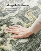 AMADA HOMEFURNISHING 8x10 Washable Area Rug, Low-Profile Large Area Rug - Image 5