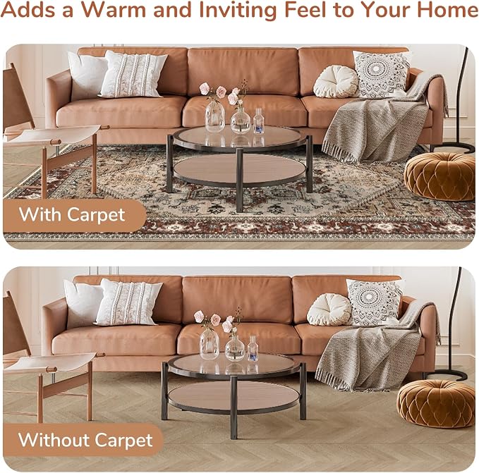 OPPODREAM Soft Area Rugs 4x6, Low-Pile Washable Rugs 4x6 - Image 8
