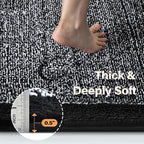 60x24 Long Bathroom Rugs Washable Non Slip, Soft Absorbent Quick Dry Mats - Image 4