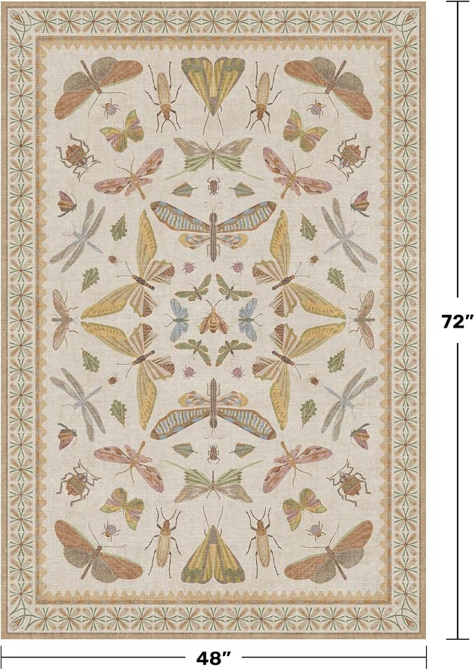 Floral 4x6 Rugs for Small Living Room - Image 2