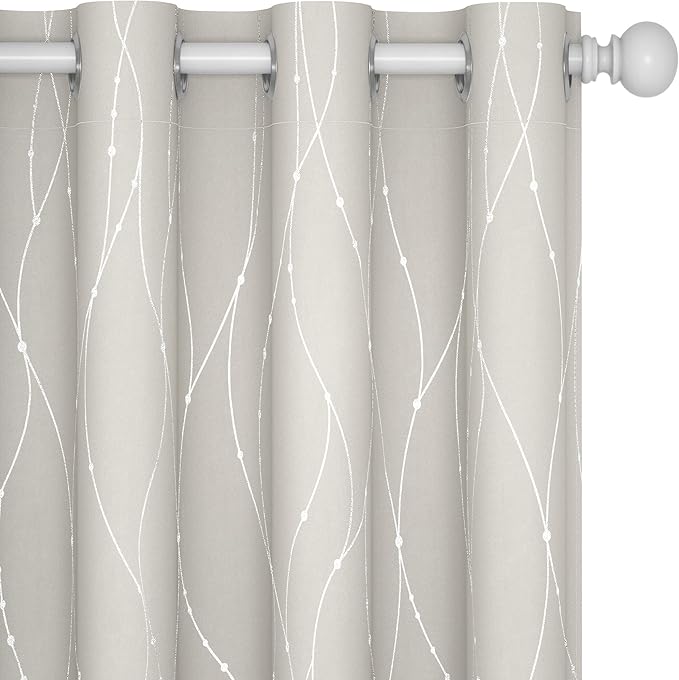 Deconovo Room Darkening Curtain, Thermal Insulated Noise Reducing Drapes by Deconovo