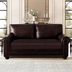 Leather Look Couch Cushion Covers Sofa Seat Slipcovers Sets Couches Furniture - Image 2