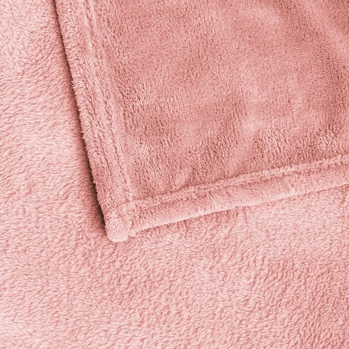 BEDELITE Fleece Blanket Twin Size Pink Throw Blankets - Image 8