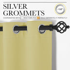 NICETOWN Paler Yellow Blackout Curtains - Image 3