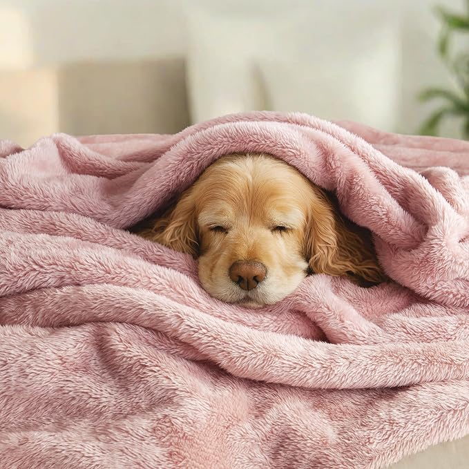 Exclusivo Mezcla Plush Fuzzy Fleece Bed Blanket Twin Size, Super Soft, Fluffy - Image 3