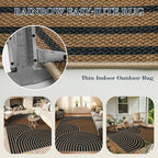 Lahome Enfys Modern Rainbow Easy Jute Carpet, Washable Rugs 5x7 - Image 4