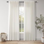 Nanspring Natural Linen Curtains 80 Inch Length by Nanspring