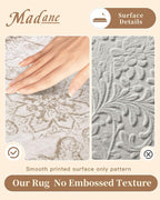 Madane 2x6 Washable Runner Rug Non-Slip, Vintage Kitchen Hallway Rug - Image 4