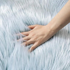 Ashler faux fur rug, Fluffy Shaggy Area Rug Ultra Soft 4 x 6 Feet Rectangle Fur - Image 4