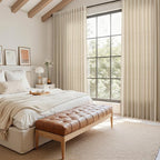 Taupe Burlywood Linen Curtains 80 Inch Length - Image 7