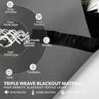 Deconovo Back Tab and Rod Pocket Curtains Blackout Shades Room Darkening Blinds - Image 3