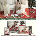 UERMEI Christmas Runner Rug for Hallway: 3x8 Neutral Modern Festive Low Pile - Image 4