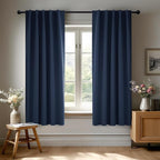 Deconovo Blackout Curtains, Thermal Insulated, W38 x L45 2 Panels, Back Tab by Deconovo