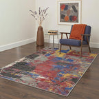 BEIMO Area Rugs 5x7 for Living Room Bedroom, Modern Abstract Machine Washable - Image 2