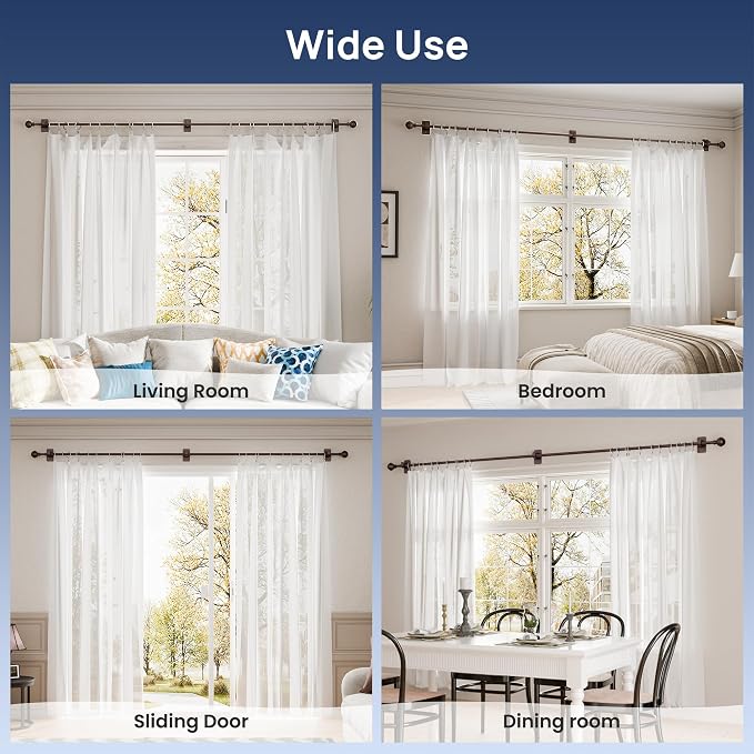 ENJOYBASICS No Drill Curtain Rods - Image 6
