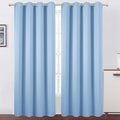 LEMOMO Sky Blue Thermal Blackout Curtains/52 x 108 Inch/Set of 2 Panels Room by Lemomo