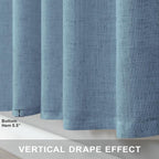 Pitalk Blue Curtains 38 Inch Wide - Image 8