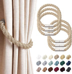 NICEEC 6 Pack Strong Magnetic Curtain Tiebacks Modern Simple Style Drape Tie by NICEEC