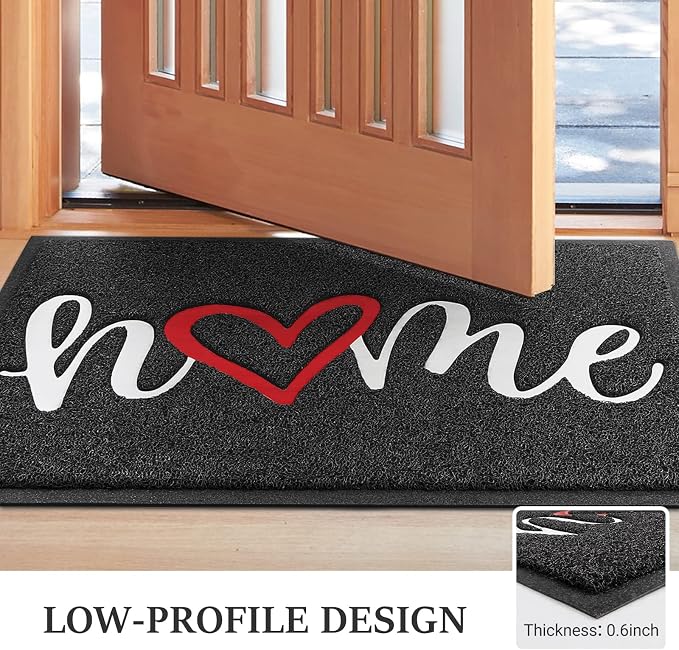 BeneathYourFeet Door Mat, Welcome Mat Low Profile Floor Mat Front Doormat - Image 4