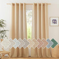NICETOWN Semi Sheer Linen Burlap Curtains by NICETOWN