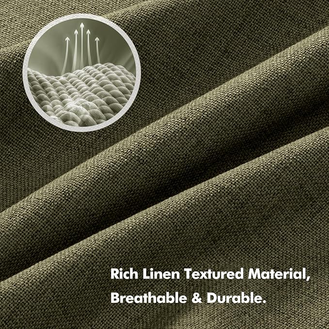 MIULEE 100% Blackout Linen Curtains - Image 3